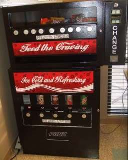 Vending Machine Combination Soda Pop & Candy & Dollar Change Machine w 