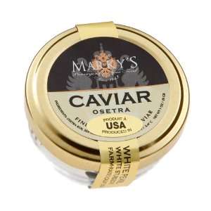 Markys Farmed California Osetra Caviar, Transmontanus White Sturgeon 