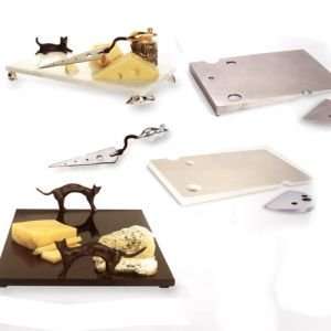   Boards and Knives Swiss Cheese Brd&Knife Ceramic