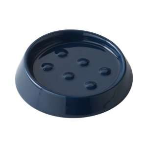   MU11 05 Blue Rounded Ceramic Pottery Soap Dish MU11 05