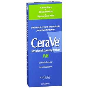  Cerave Facial Moisturizing Lotion PM, 3 oz (Pack of 3 
