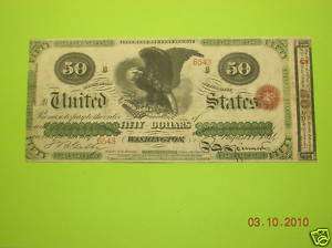 Copy 1864 $50 IBN US Paper Money Replica Currency Note  