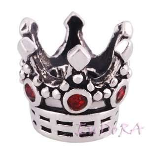   Pandora Style European Bead #580 Crown Fits Pandora,chamilia,troll