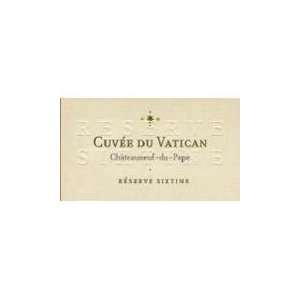  Cuvee du Vatican Chateauneuf du Pape Reserve Sixtine Blanc 