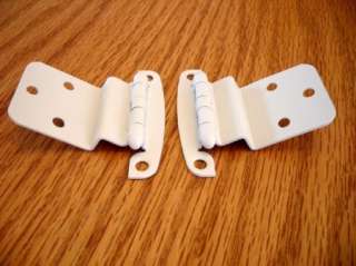   50s WHITE Primered Cabinet door Hinges 3/8 paint over style  