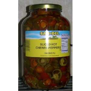 Hot Sliced Cherry Peppers  Grocery & Gourmet Food