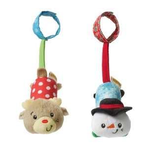  Infantino Tag Along Chimes   Reindeer & Snowman 