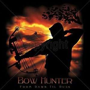 Bow Hunting T Shirt Bow Hunter From Dusk Till Dawn Bow & Arrow Tee 