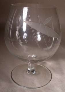 ROSENTHAL crystal Unknown Pattern THIN Brandy Goblet  