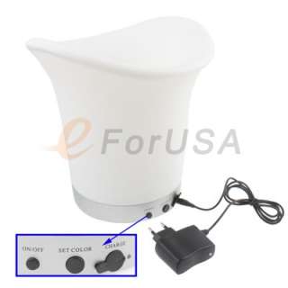 LED Light 7 Colors Changing Ice Wine Bucket with Remote Control  
