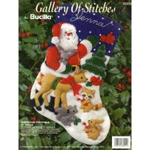  Woodland Christmas   Stocking Kit (Gallery of Stitches 