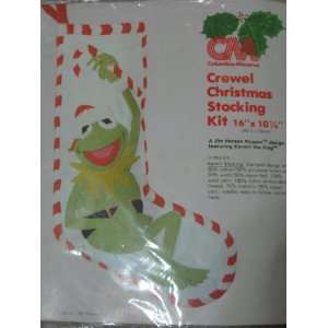   the Frog Crewel Christmas Stocking Kit 16 x 10 1/4 