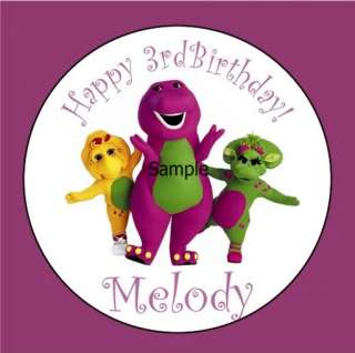 Barney PARTY DECORATIONS CUPCAKE PICK TOPPER Favor  
