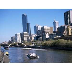 City Skyline and the Yarra River, Melbourne, Victoria, Australia 