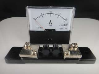Analog Amp Panel Meter Current Ammeter DC 0 20A + Shunt  