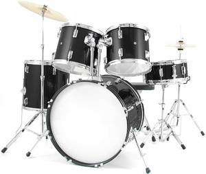   SIZE 5pc DRUM SET W/ 3 TOMS+SNARE+BASS+CYMBALS 760459500017  