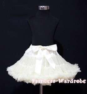   White Off White Full Pettiskirt Skirt Dance Tutu Dress 1 8Year  