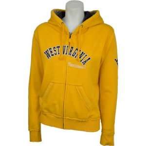    WVU Ladies Express Zip Hood in Gold by Colosseum