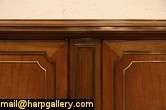 Demilune Mahogany 74 Hall Console Cabinet or Dining Server  