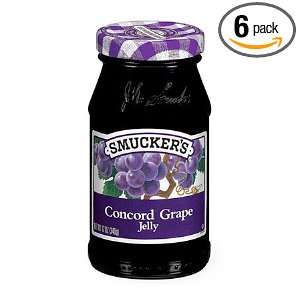 Smuckers Concord Grape Jelly, 12 Ounce (Pack of 6)  