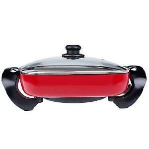 Deni 12 x 12 Nonstick Elec. Skillet Black w/Glass Lid  