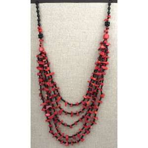  GENUINE CORAL NECKLACE   Layered Coral Necklace Jewelry