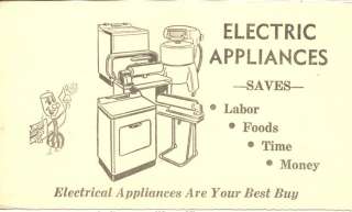 PK667 Reddy Kilowatt Adv Electric Appliances 1957  