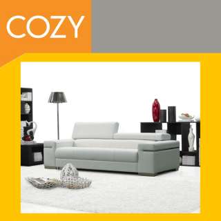 Italian Leather Couch Sofa & Love Seat Living Room Set  