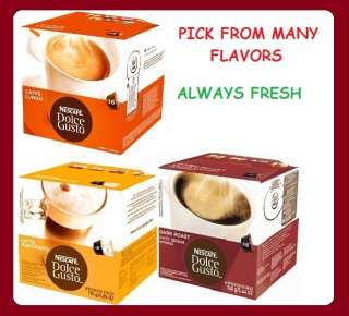 48 NESCAFE DOLCE GUSTO COFFEE & TEA CAPSULES ~PICK ANY FLAVOR~ALWAYS 