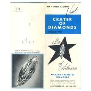  Crater of Diamonds Brochure Murfreesboro AR 1950s 