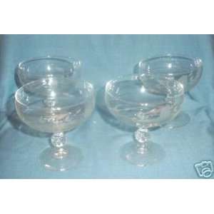   Princess House Crystal Heritage Champagne Goblets 