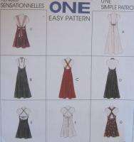 Misses Dress Sewing Pattern McCalls 7418 Easy New  