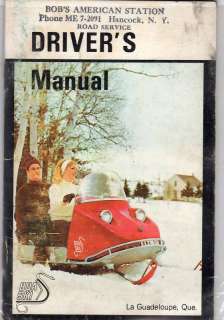 RARE VINTAGE BOA SKI SNOWMOBILE DRIVERS MANUAL  