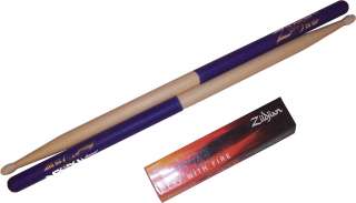 Zildjian Drum Sticks 2B Purple DIP Nylon Drumsticks 3PR  