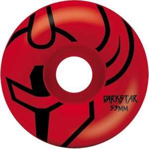  Darkstar Outline 53mm Red Skateboard Wheels (Set Of 4 