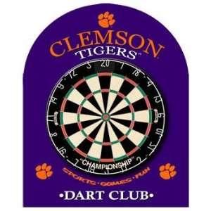    Clemson Tigers Bristle/Soft Tip Dart Back Board