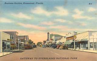FL HOMESTEAD BUSINESS SECTION TOWN VIEW EARLY T32207  