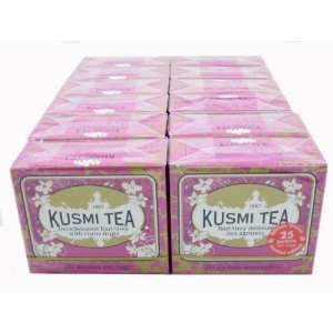 Kusmi Decaffeinated Earl Grey Tea Bags (Case of 12 Boxes, 240 Tea Bags 