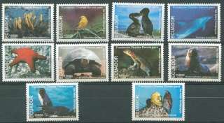 ECUADOR DARWIN GALAPAGOS Yvert # 1455/64. MNH  