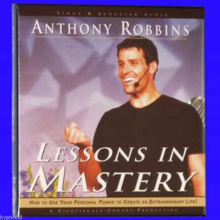 LESSONS IN MASTERY Anthony Tony Robbins NEW 6 CDs NLP Life Coaching 