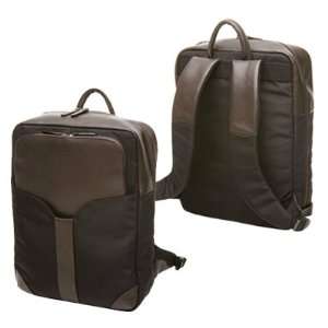 miim 15.6 Inch Deluxe Backpack(Black/Trim Brown Leather) for the HP 