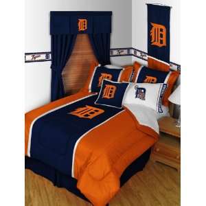 Detroit Tigers MLB Full Comforter & Sheet Set (5 Piece Bedding 