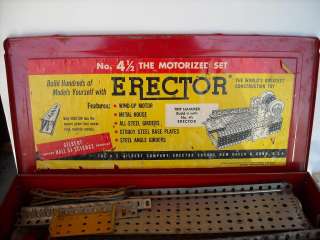 Vintage Gilbert Metal Erector Set 4 1/2  