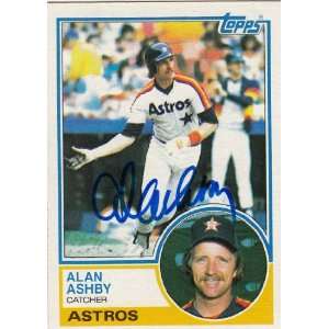  1983 Topps #774 Alan Ashby Astros Signed 