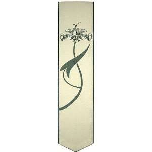  Papilionaceous Aubrey Beardsley Green Lily Woven Silk 