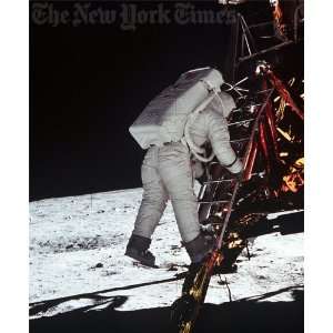  Buzz Aldrin Descends From Lunar Module   1969