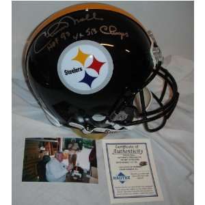 Chuck Noll Autographed Helmet   Fs Proline Hof