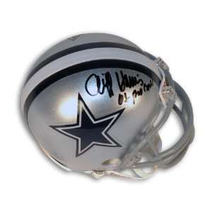  Cliff Harris Autographed Mini Helmet   with 6X Pro Bowl 