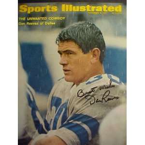 Dan Reeves Dallas Cowboys Autographed November 6, 1967 Professionally 