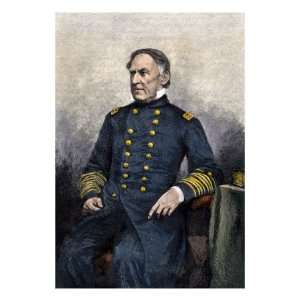  Admiral David Glasgow Farragut Premium Poster Print, 12x16 